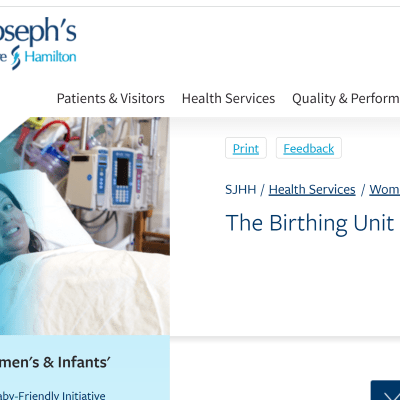 SJH Birthing Website